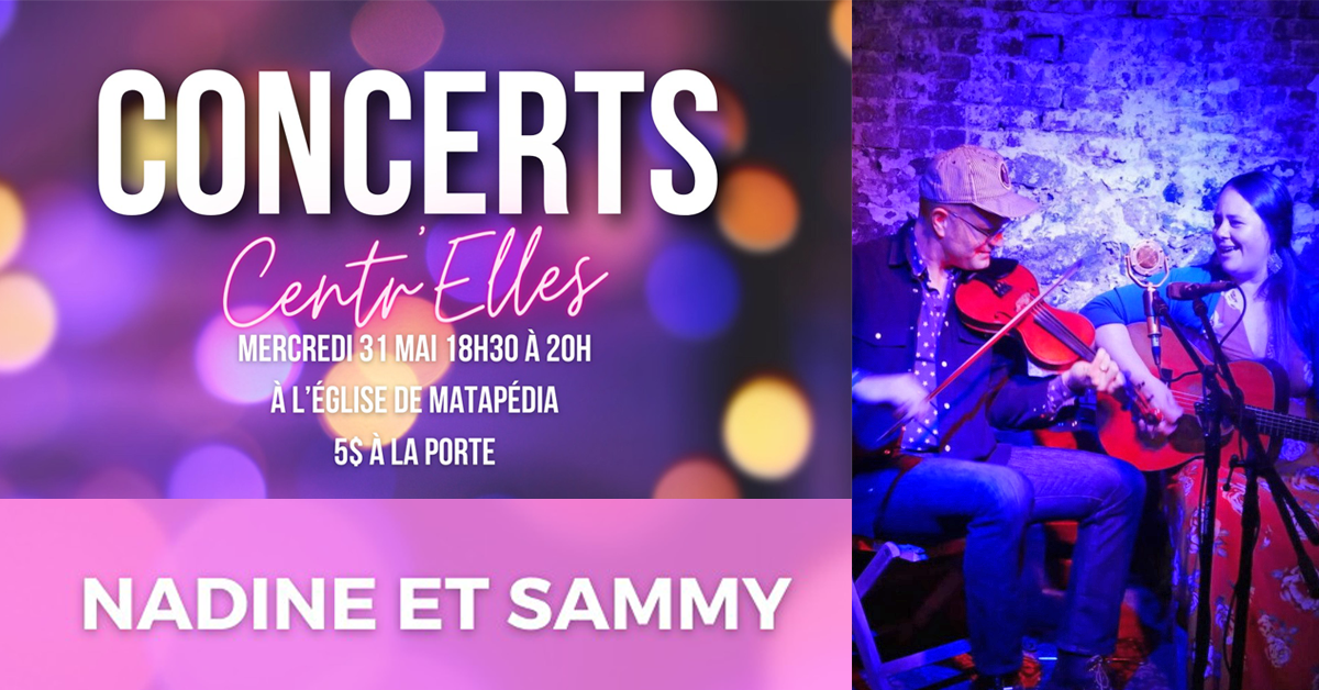 NADINE LANDRY & SAMMY LIND | Concert Centr'Elles