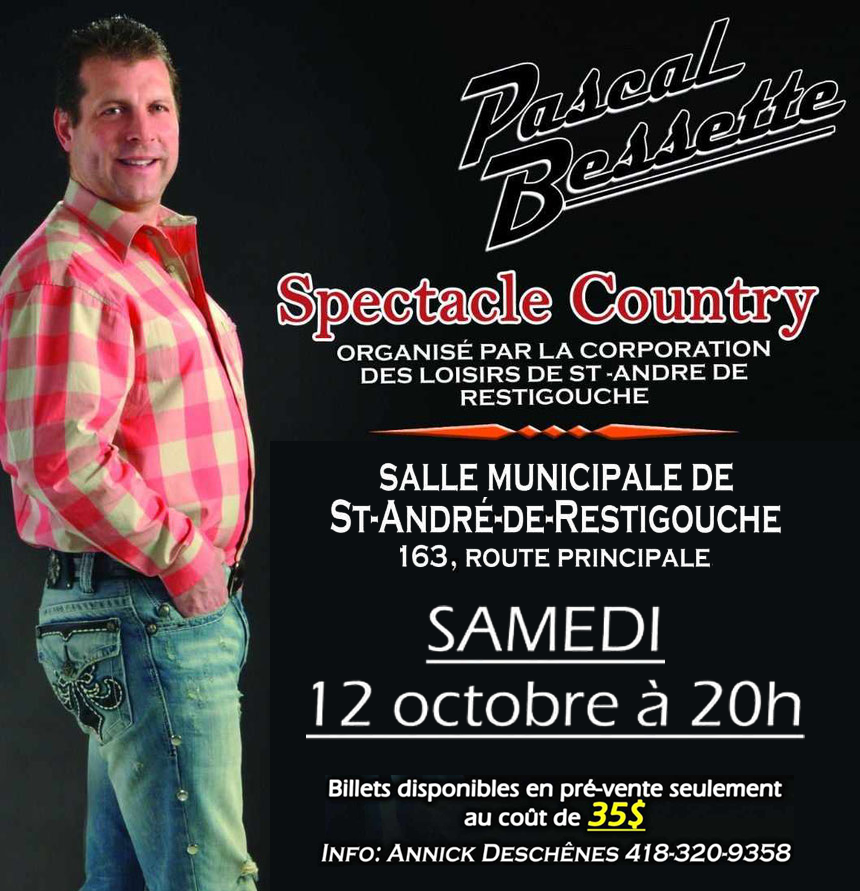 Spectacle Country de Pascal Bessette