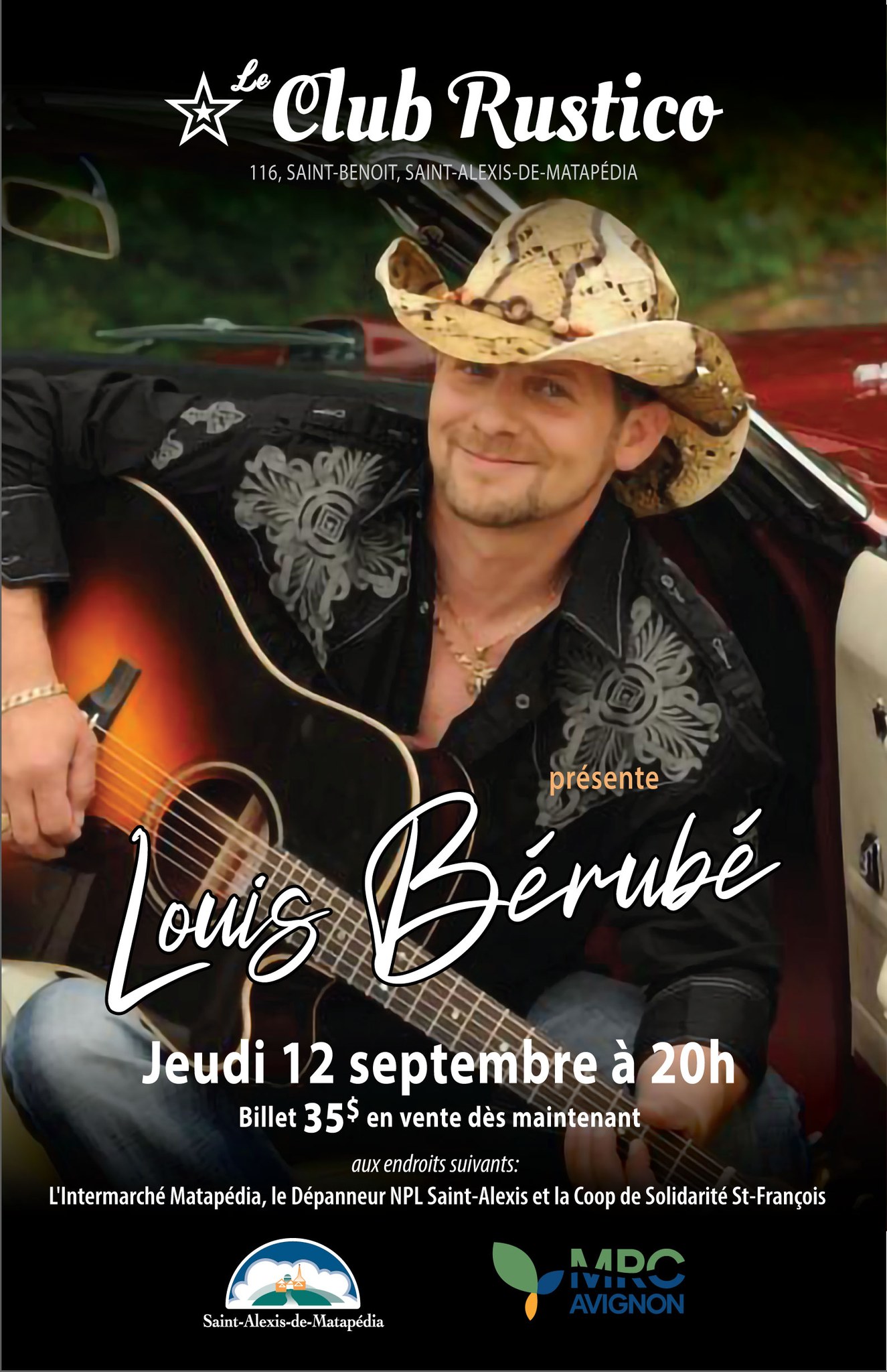 Spectacle de Louis Bérubé