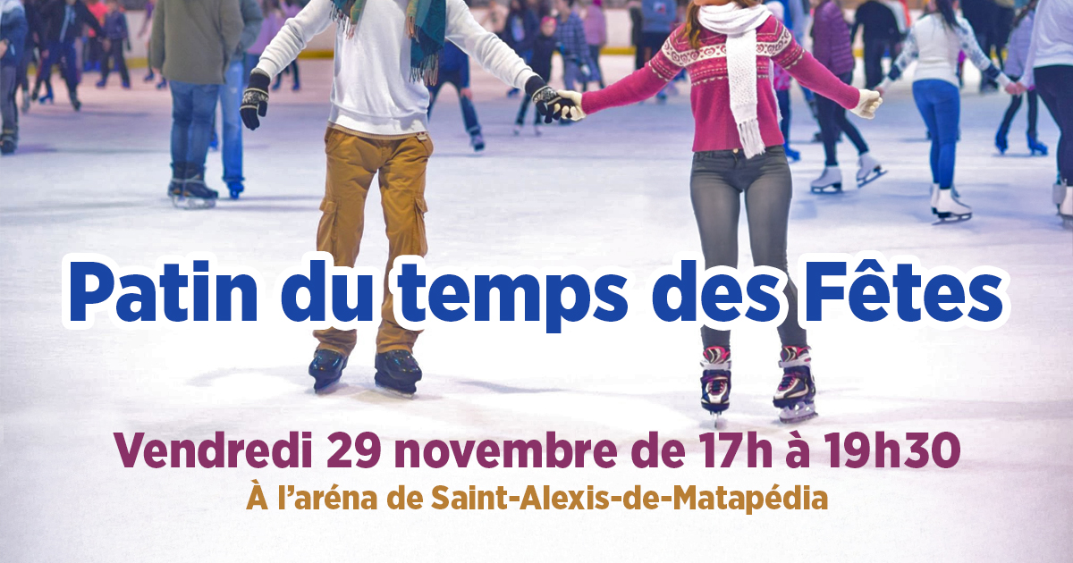 Patin du temps des Fêtes