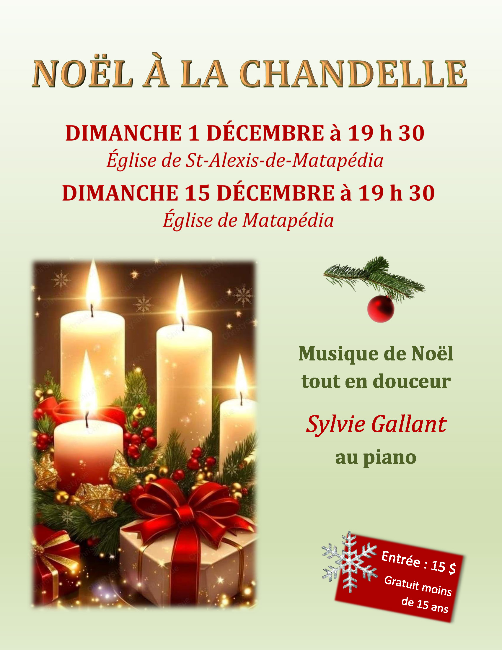 Noël à la chandelle