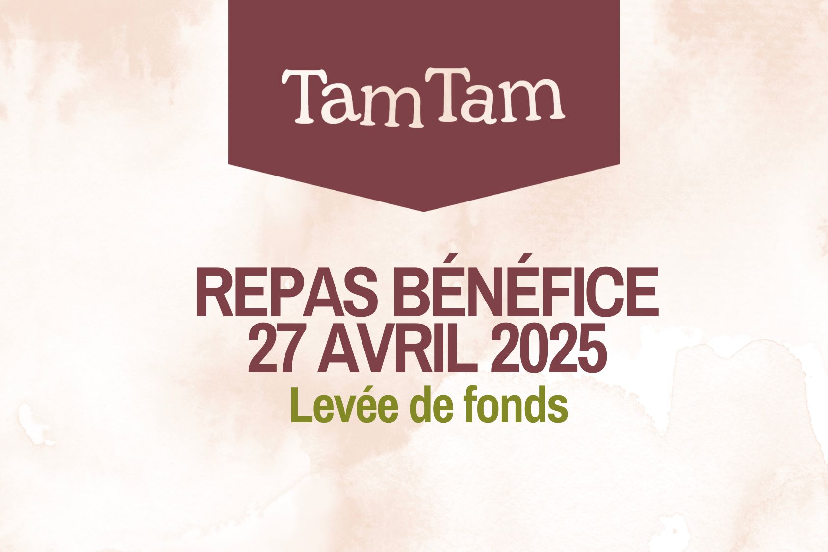 Repas Bénéfice | Tam Tam