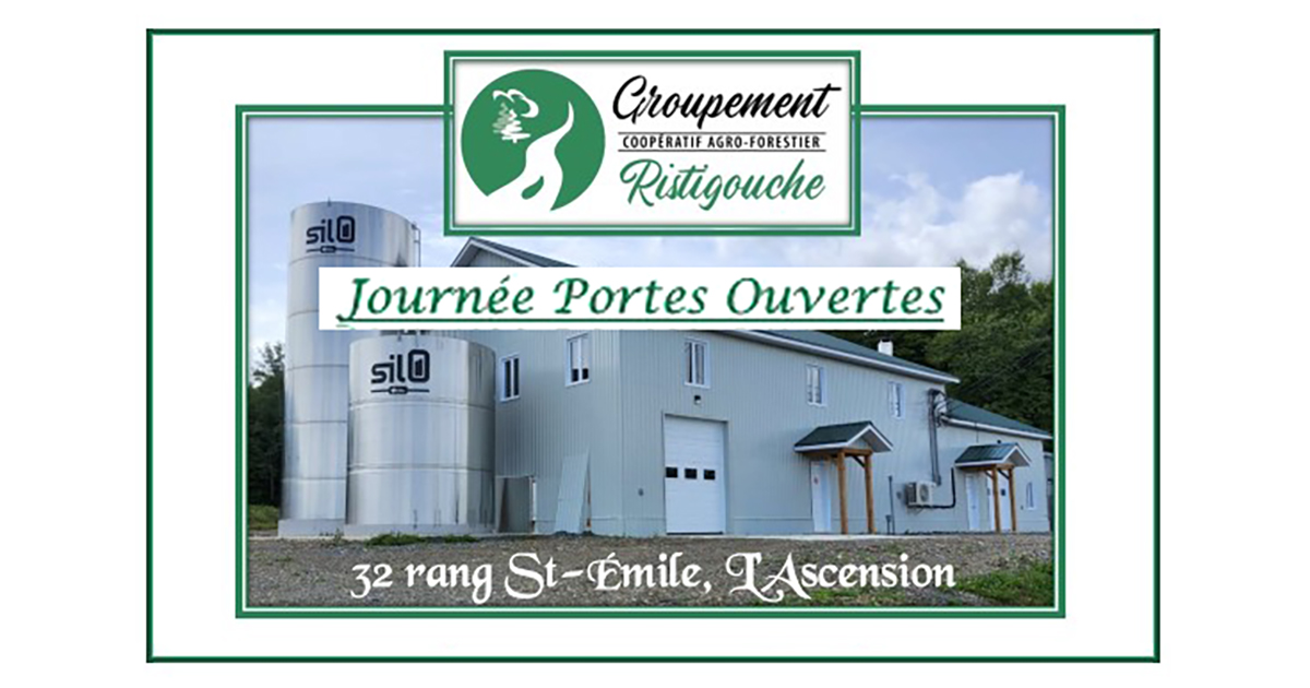 Ouverture de la cabane à sucre du Groupement coopératif agro-forestier de la Ristigouche