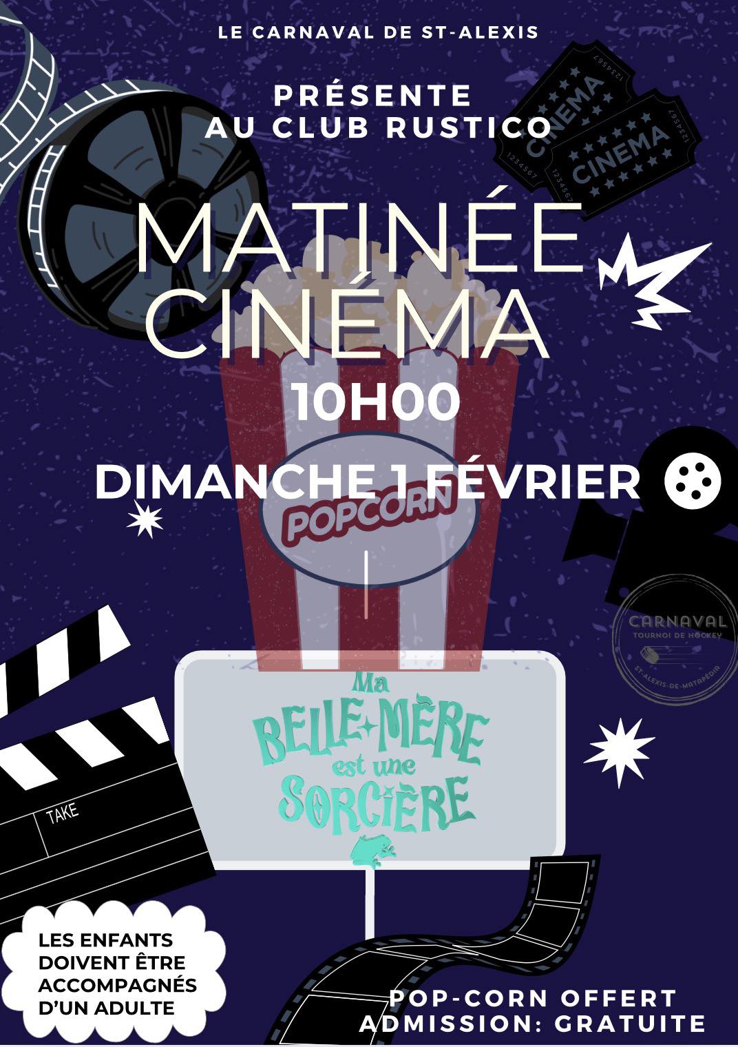 Cinéma pour enfants - Carnaval de St-Alexis-de-Matapédia