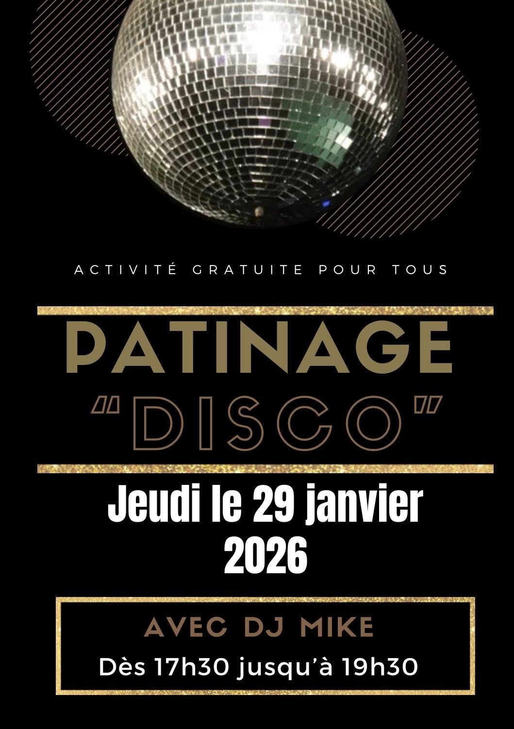 Patinage « disco » avec DJ Mike Lebrun