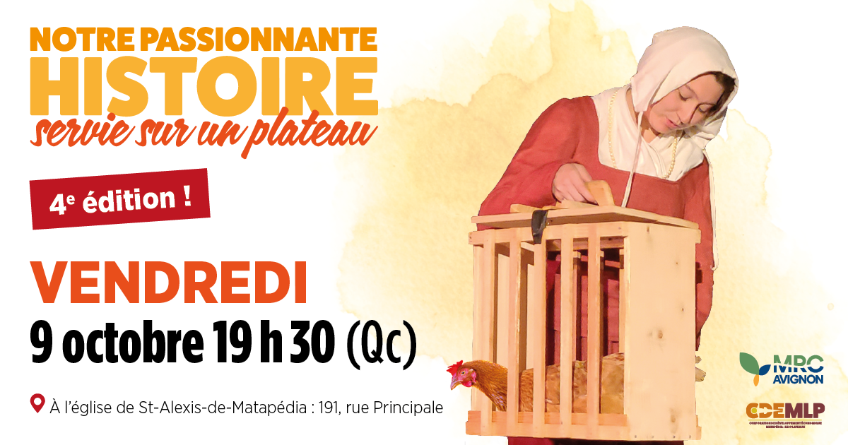 Notre passionnante histoire servie sur un plateau - 4e édition !