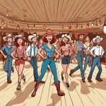 5 à 7 et cours de danse en ligne