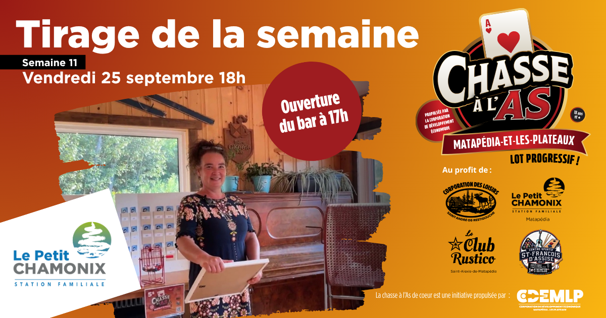 Chasse à l'as - Tirage EN DIRECT de la semaine 11