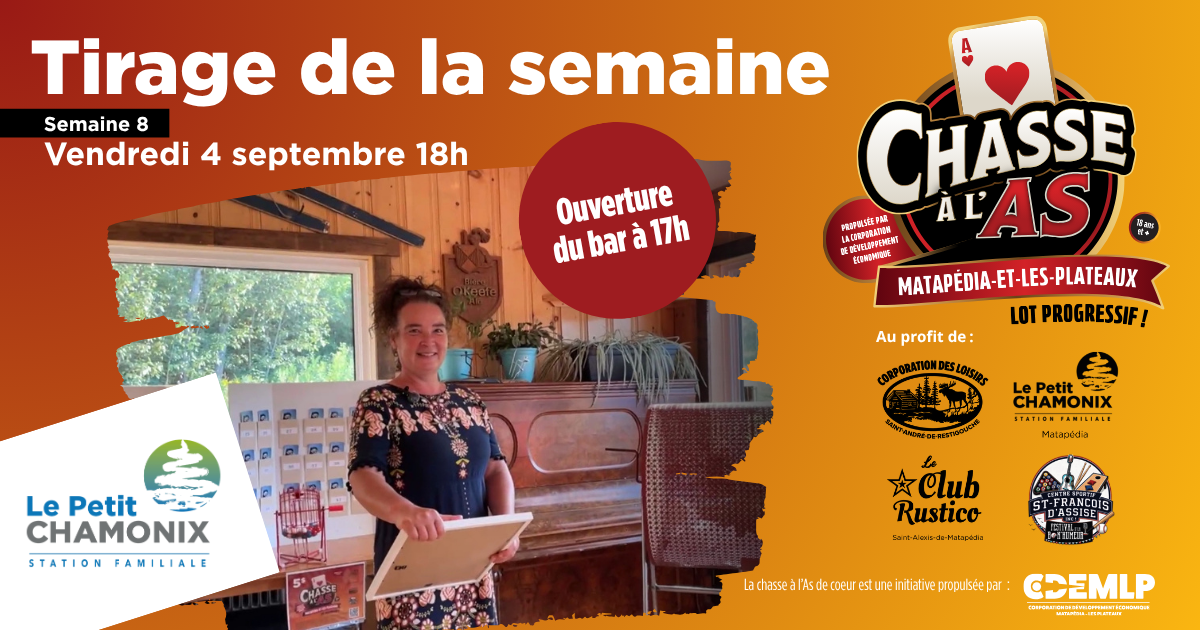 Chasse à l'as - Tirage EN DIRECT de la semaine 8