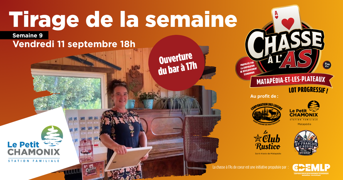 Chasse à l'as - Tirage EN DIRECT de la semaine 9