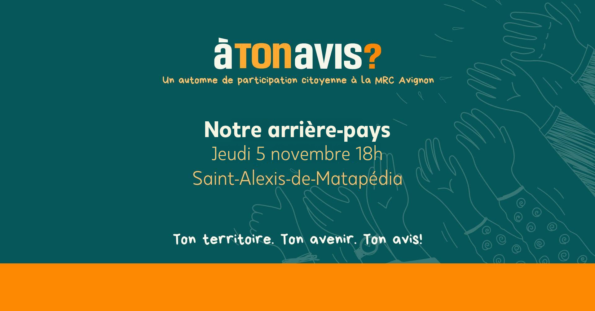 Ateliers participatifs – Notre arrière-pays