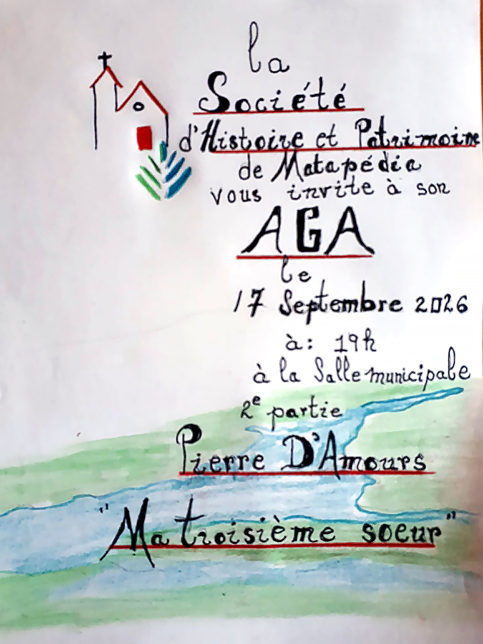 AGA de la société d'Histoire et Patrimoine de Matapédia
