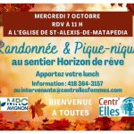 Randonnée des trotteuses de grands chemins et pique-nique