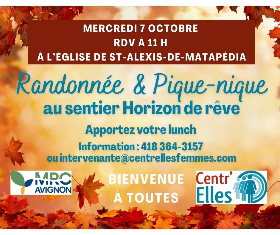 Randonnée des trotteuses de grands chemins et pique-nique