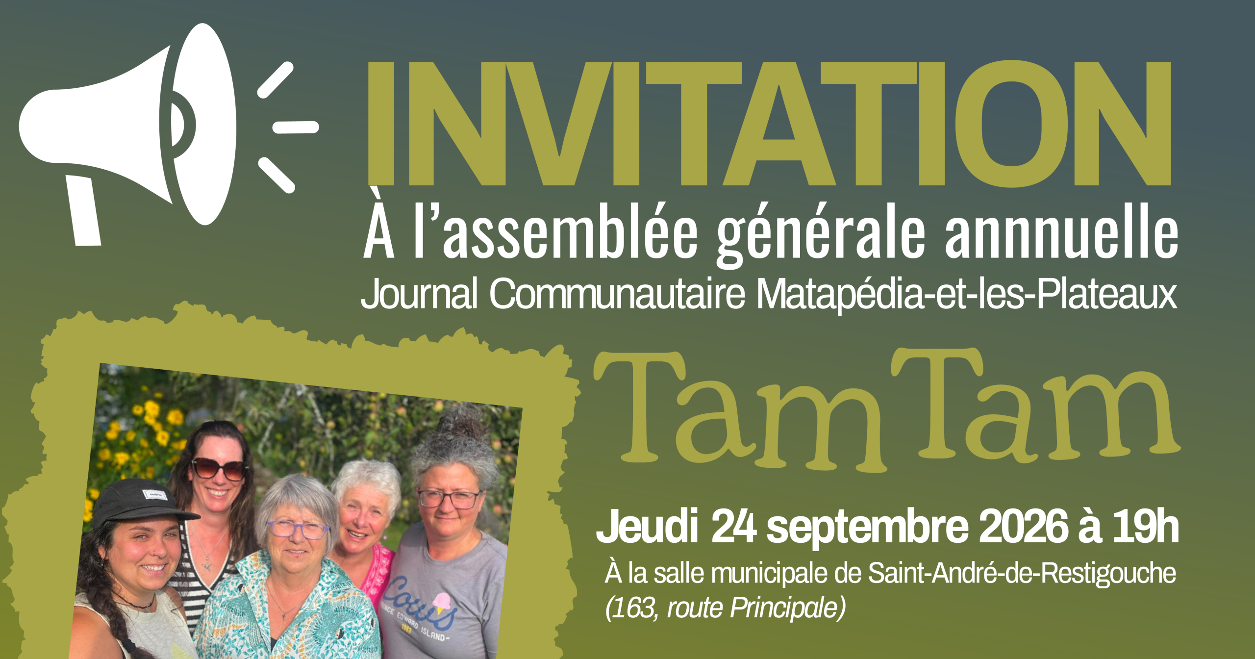 AGA du Journal Tam Tam