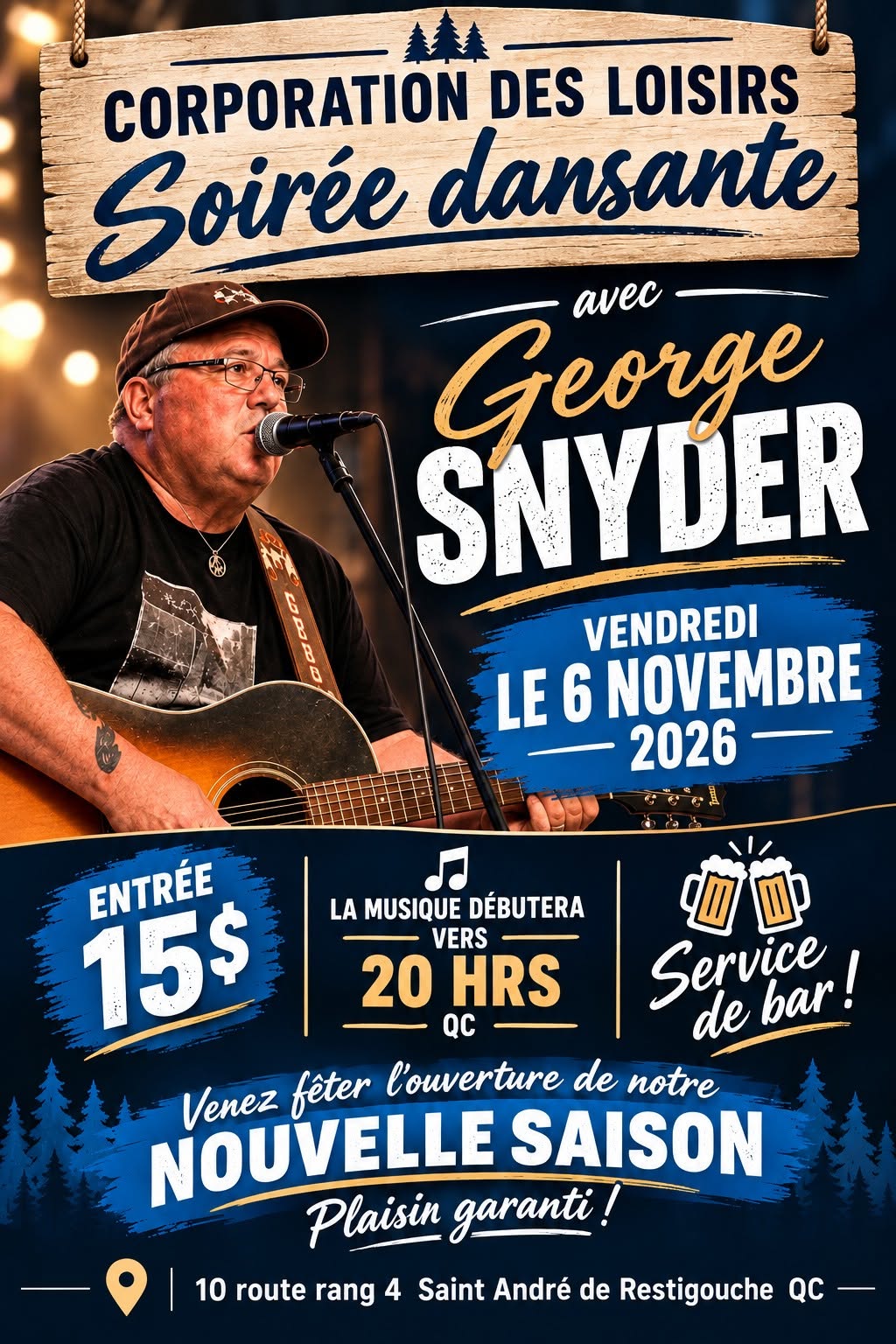 Soirée dansante avec George Snyder
