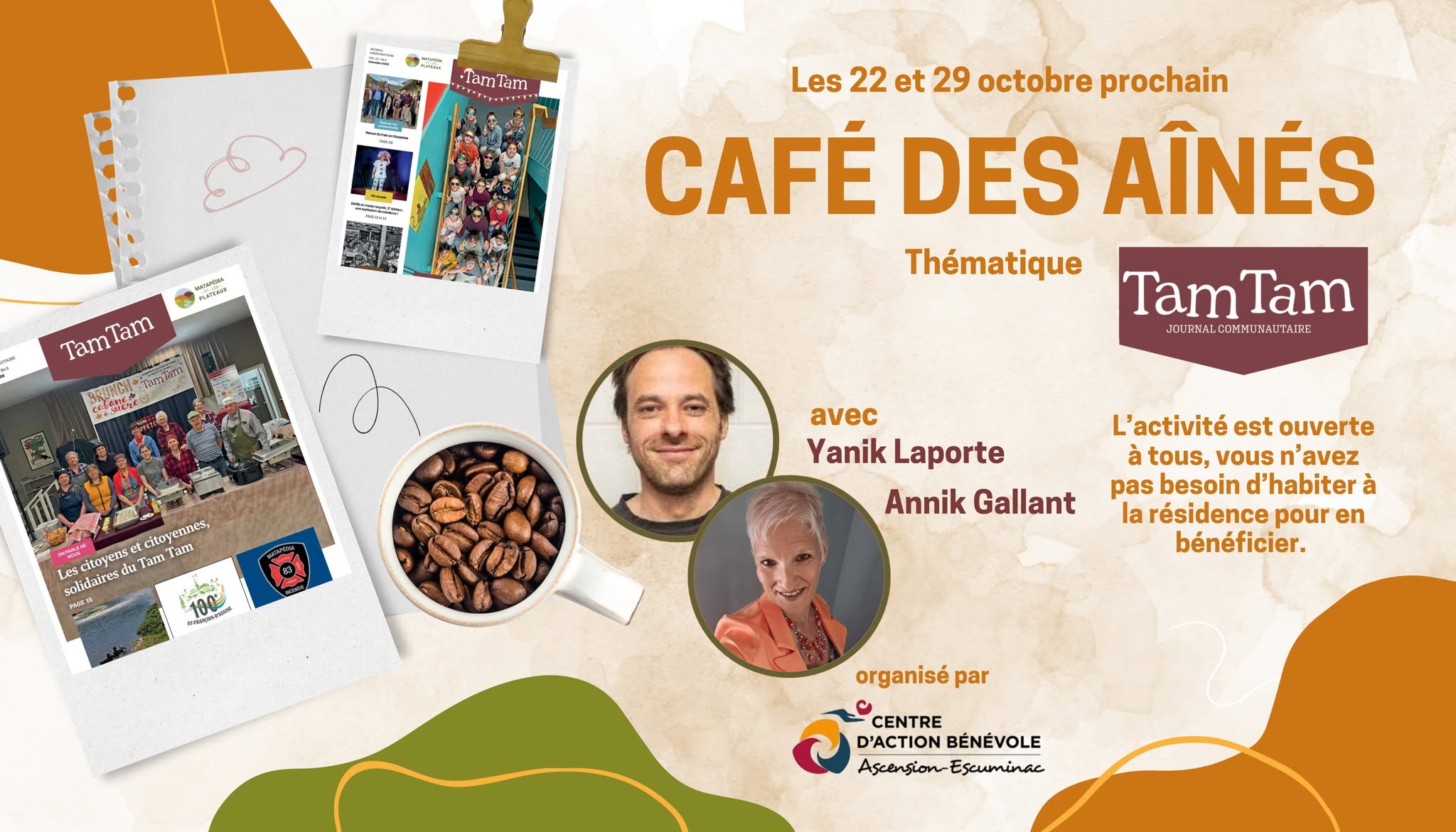 Café des ainés + Journal Tam Tam