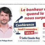 Conférence - Le bonheur, même quand la vie nous surprend